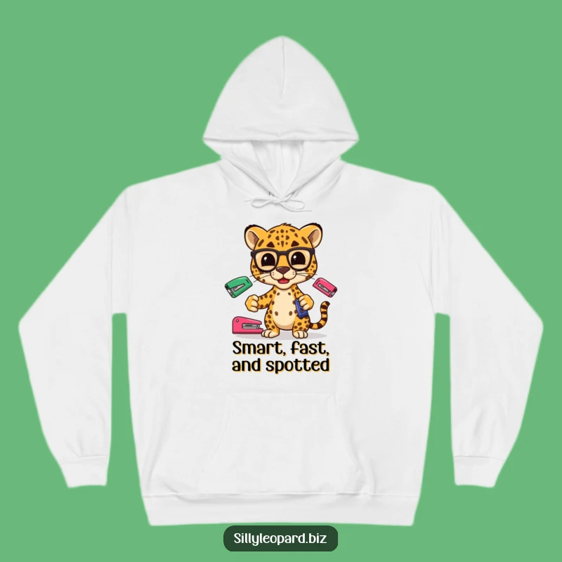 Funny Leopard Hoodie: Cozy Office Juggler for Work & Play