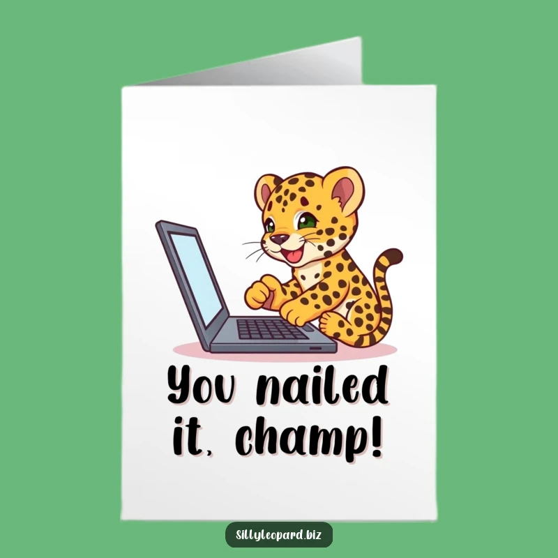 Amusing Free Printable Congrats Card: Tech Cub, Digital Success, Downloadable Gift!