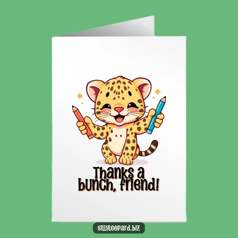 Amusing Free Printable Thank You Card: Juggling Cub, Downloadable Gift!